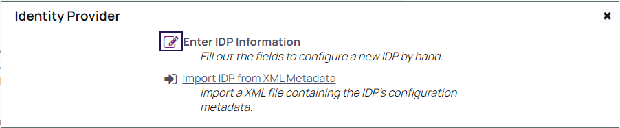 Secret Server Import IDP Metadata File